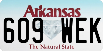 AR license plate 609WEK