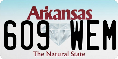 AR license plate 609WEM