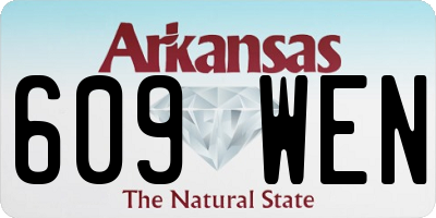AR license plate 609WEN