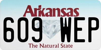 AR license plate 609WEP
