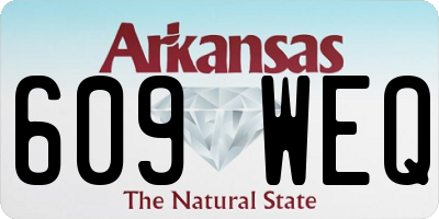 AR license plate 609WEQ