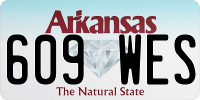 AR license plate 609WES