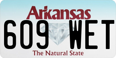 AR license plate 609WET