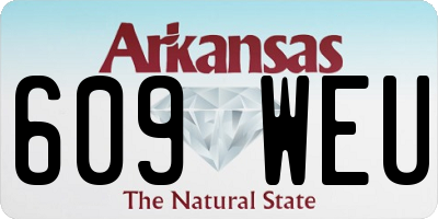 AR license plate 609WEU