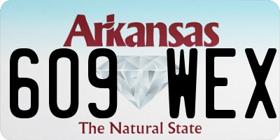 AR license plate 609WEX