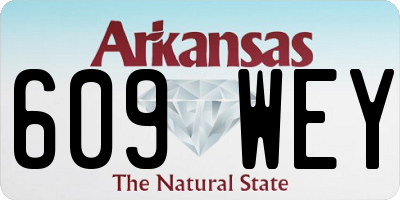 AR license plate 609WEY