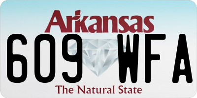 AR license plate 609WFA