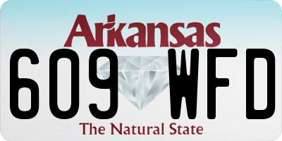 AR license plate 609WFD