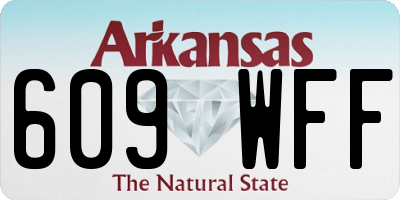 AR license plate 609WFF