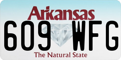 AR license plate 609WFG