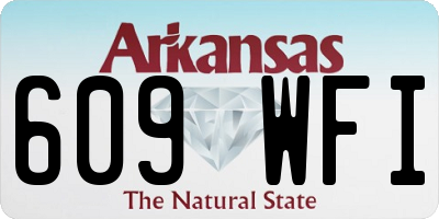 AR license plate 609WFI
