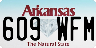 AR license plate 609WFM