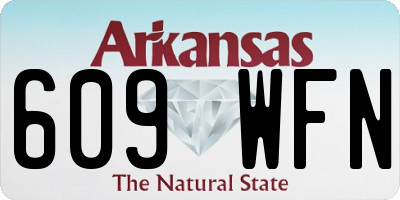 AR license plate 609WFN