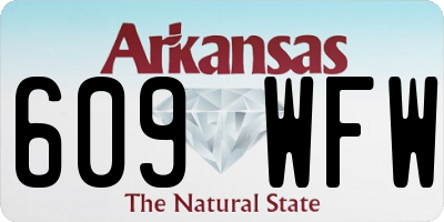 AR license plate 609WFW