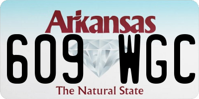AR license plate 609WGC
