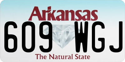 AR license plate 609WGJ