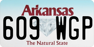 AR license plate 609WGP