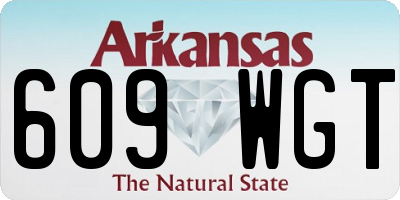 AR license plate 609WGT