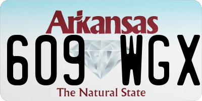 AR license plate 609WGX
