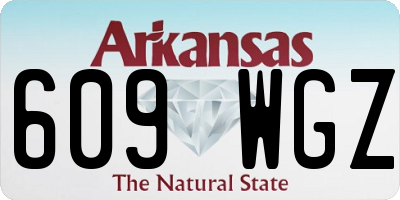 AR license plate 609WGZ