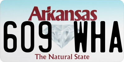 AR license plate 609WHA