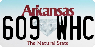 AR license plate 609WHC