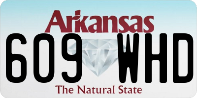 AR license plate 609WHD
