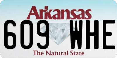 AR license plate 609WHE