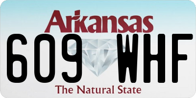 AR license plate 609WHF