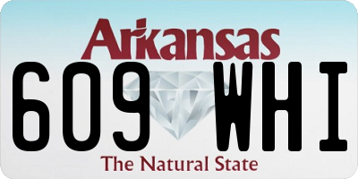 AR license plate 609WHI