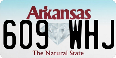AR license plate 609WHJ