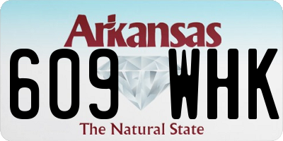AR license plate 609WHK