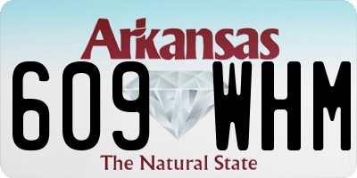 AR license plate 609WHM
