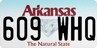 AR license plate 609WHQ