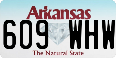 AR license plate 609WHW