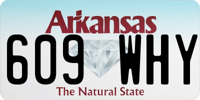 AR license plate 609WHY