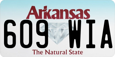 AR license plate 609WIA