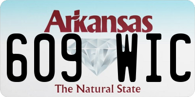 AR license plate 609WIC