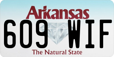AR license plate 609WIF