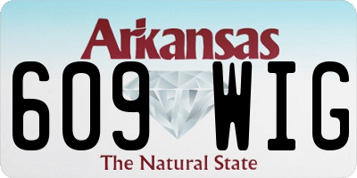 AR license plate 609WIG