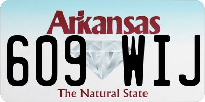 AR license plate 609WIJ