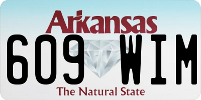 AR license plate 609WIM