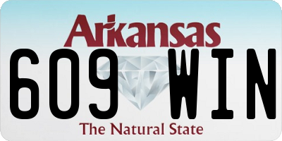 AR license plate 609WIN