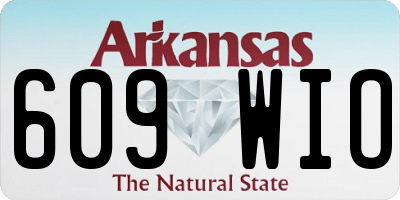 AR license plate 609WIO