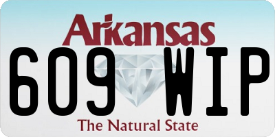 AR license plate 609WIP