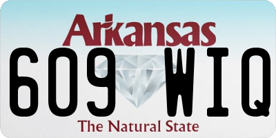 AR license plate 609WIQ