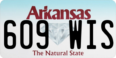 AR license plate 609WIS