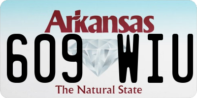 AR license plate 609WIU