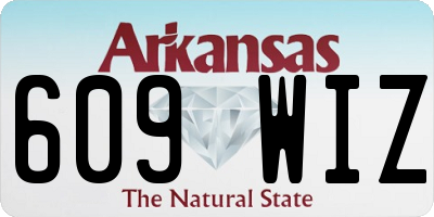 AR license plate 609WIZ