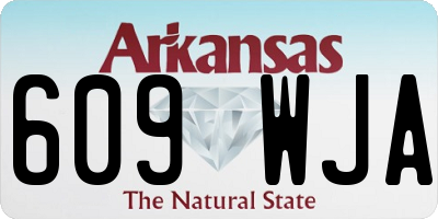 AR license plate 609WJA